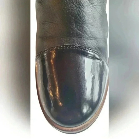 Hispanitas Patent Leather Suede Faux skin Ankle Boots size 37 - Picture 8 of 12